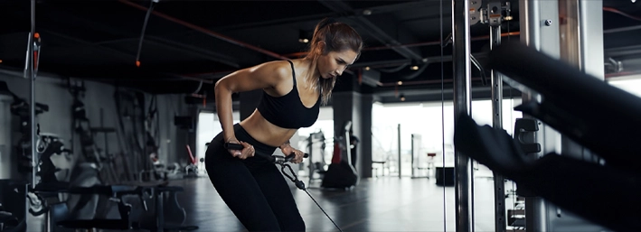 Atleta en posición de salida antes de un WOD